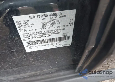 2023 Ford Maverick Xlt from USA, damaged, VIN 3FTTW8F9XPRA69143